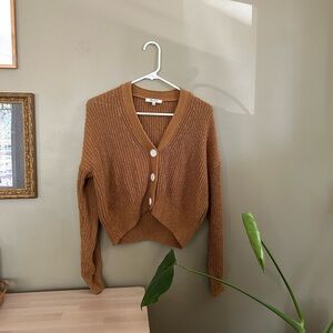 Madewell Tan Button-Up Cardigan